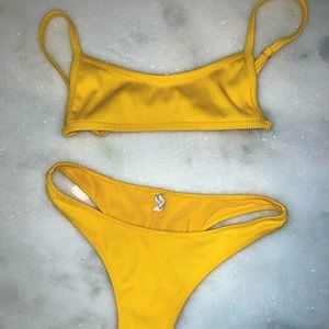White Fox Marigold Bikini Set